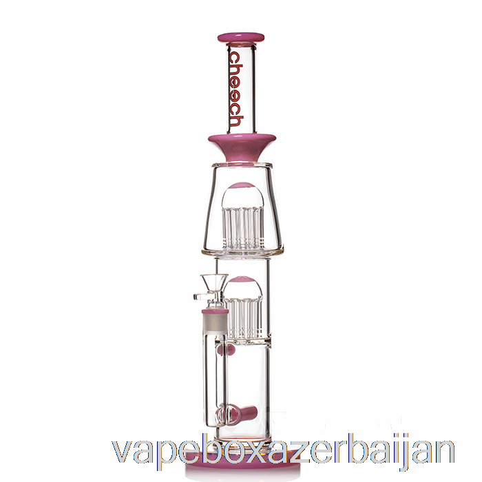 E-Juice Vape Cheech Glass Dual Tree Inline Bong Pink